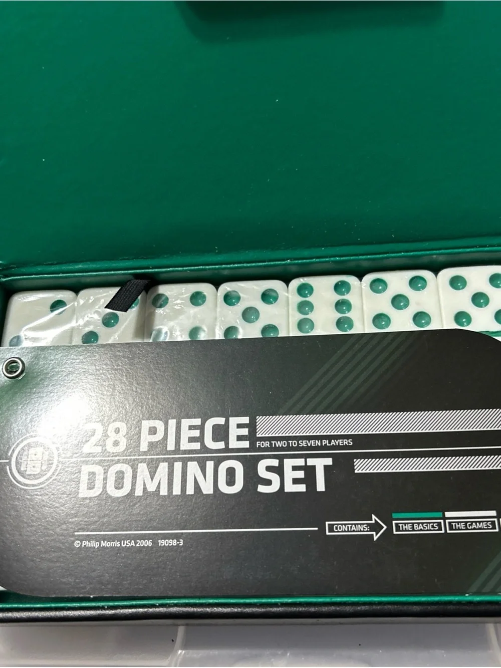 Marlboro Menthol Green and White 28-Piece Domino Set